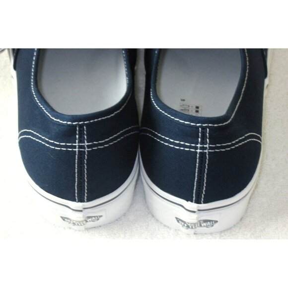 Vans Authentic Women's Dress Blues True White Canvas Skate shoes Size 8 NIB - Picture 5 of 5